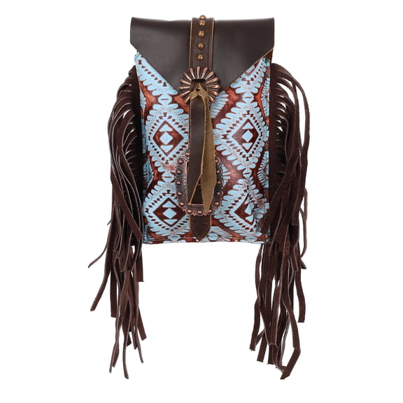 Showman Aztec Echoes Rear Cinch Saddle Bag