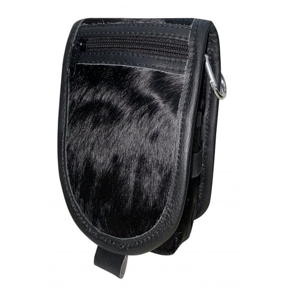 Showman Black Hair-On Cowhide Cell Phone/Accessory Case