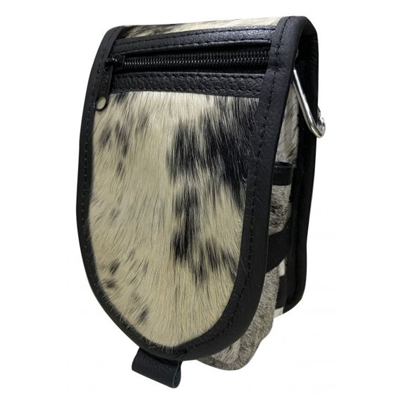 Showman Black & White Hair-On Cowhide Cell Phone/Accessory Case