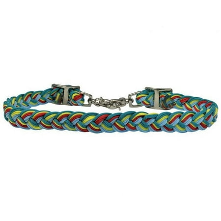 Showman Braided Multicolor Nylon Wither Strap