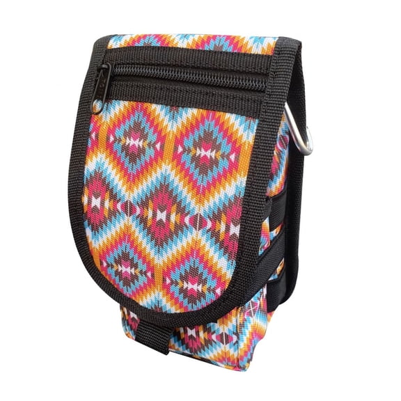 Showman Bright Pink Aztec Print Cordura Nylon Cell Phone/Accessory Case