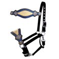 thumbnail image 1 of Showman Bronc Halter w/ Royal Blue & Gold Metallic Print, 1 of 1