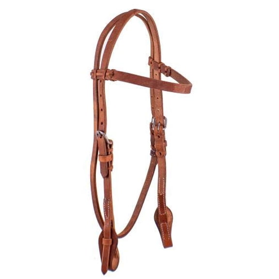 Showman Browband Harness Leather Headstall