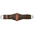 thumbnail image 1 of Showman Brown Cotton Blend Double Weave String Roper Girth, 1 of 1