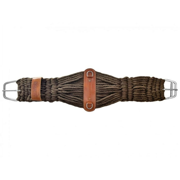 Showman Brown Cotton Blend Double Weave String Roper Girth
