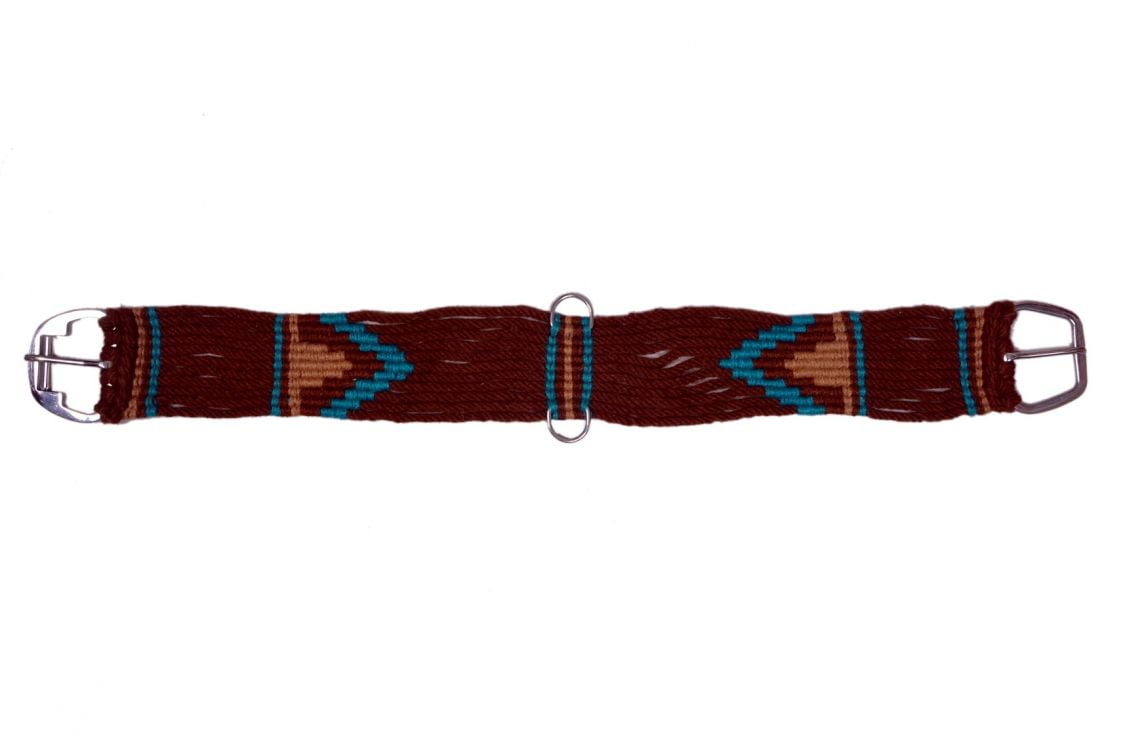 New! Showman Chocolate Mohair Wool String Girth main image 1