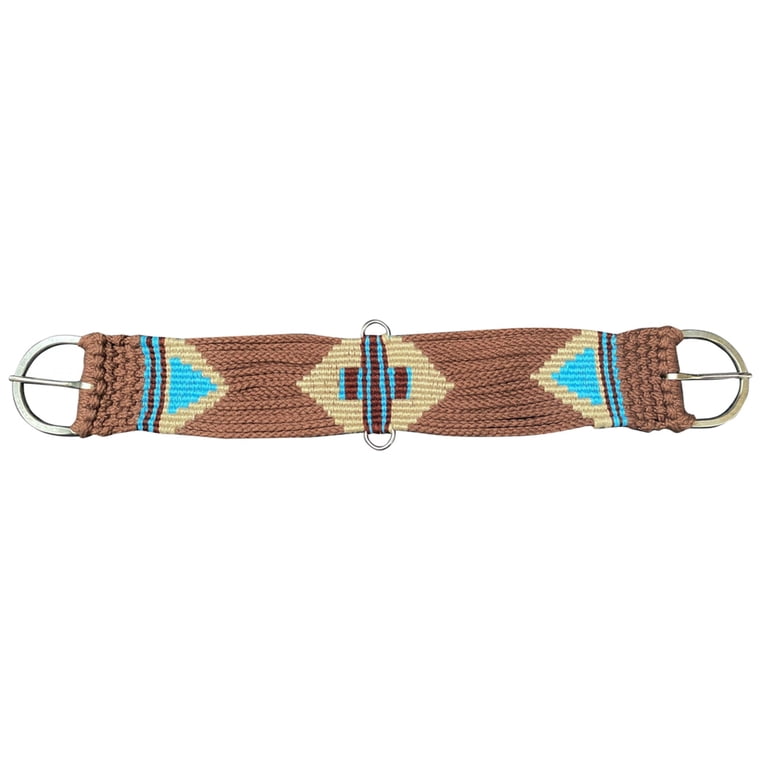 Sangle Garrot Showman Multi Brins – Laine Mohair Marron – Design Sud-ouest