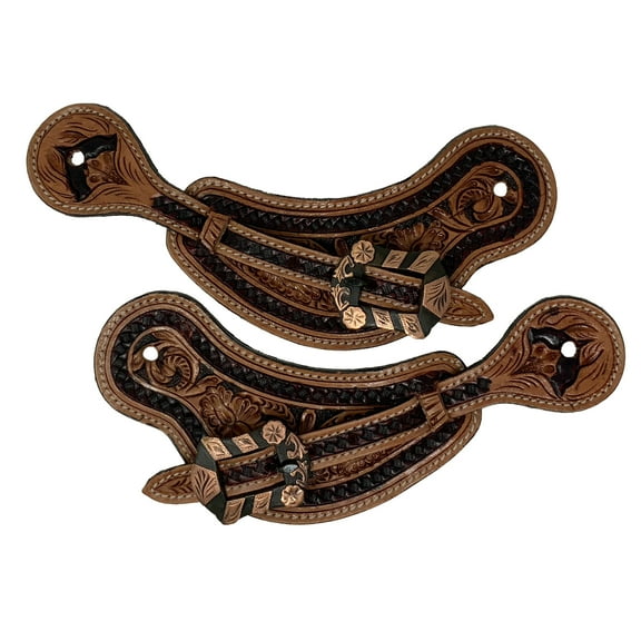 Showman Classic Cowboy Men's Spur Straps