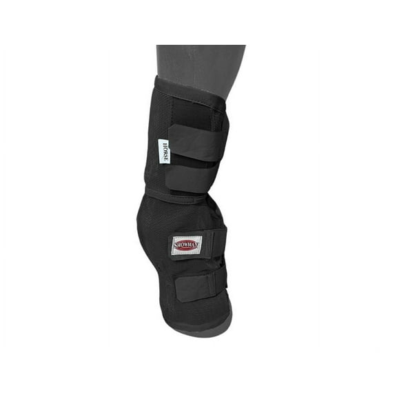 Showman Contoured Mesh Rip Resistant Fly Boots (Black, Small/Cob)