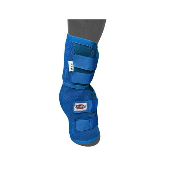 Showman Contoured Mesh Rip Resistant Fly Boots (Blue, Pony)