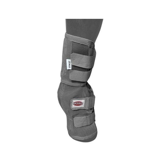 Showman Contoured Mesh Rip Resistant Fly Boots (Gray, Large)