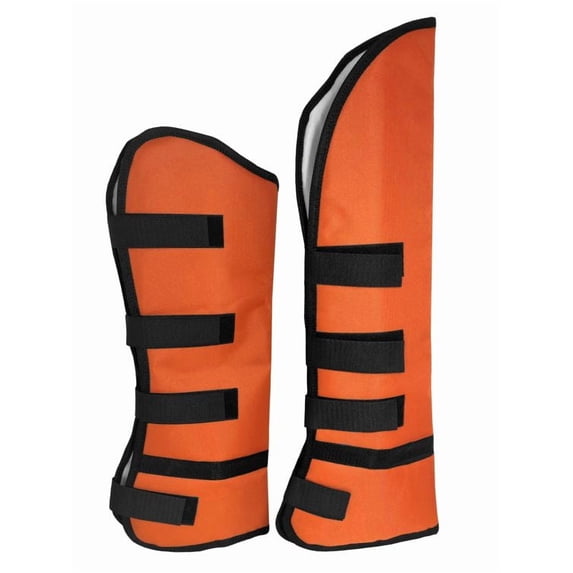 Showman Cordura Nylon Outer Shell w/ Fleece Lined Inner Shell Shipping Boots (Orange)