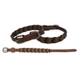 thumbnail image 1 of Showman Couture Leather Dog Collar w/ Braided Collar Accent (Black, Small: 9 1/2"- 13"), 1 of 1