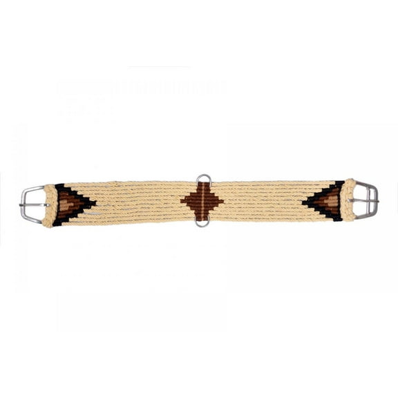 Showman Cream Cotton Blend String Girth w/ Southwest Design (30)