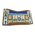 thumbnail image 1 of Showman Earth Tone Wool Saddle Pad w/ Memory Felt, 1 of 1