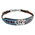 thumbnail image 1 of Showman Electric Aces Painted Leather Wither Strap, 1 of 1
