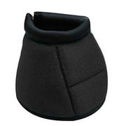 Showman Elite Equine Bell Boots (Black, Small)