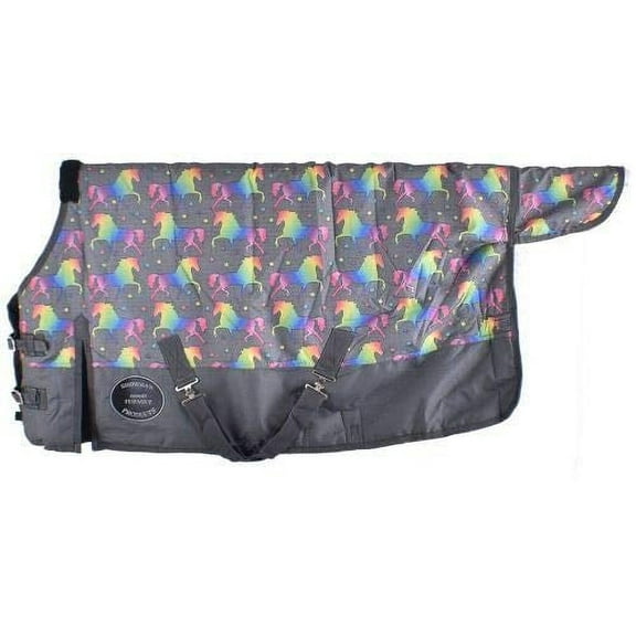 Showman FOAL/MINI 36"- 40" Unicorn Print 1200 Denier Turnout Blanket