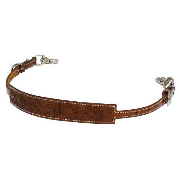 Showman Floral Tooled Medium Oil Leather Wither Strap