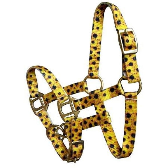 Showman Foal/Mini Nylon Sunflower Print Halter