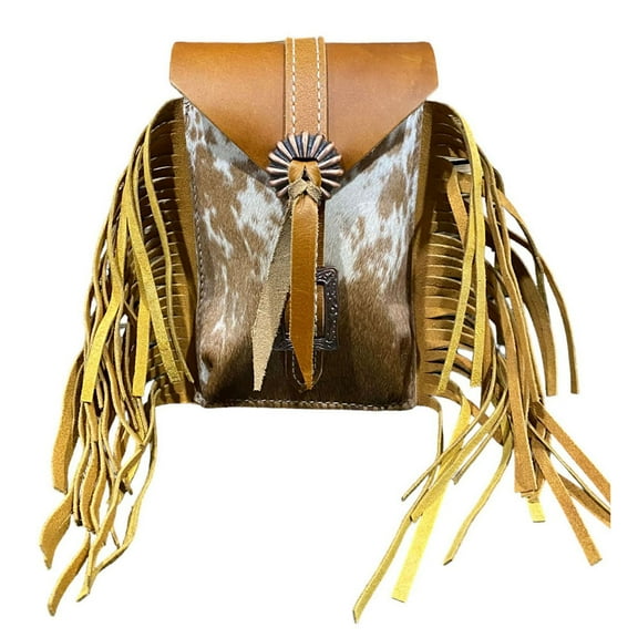 Showman Golden Plains Cowhide Rear Cinch Saddle Bag