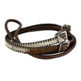 thumbnail image 1 of Showman Hair-on Cowhide Leather Roping Reins w/ Whipstitch, 1 of 4