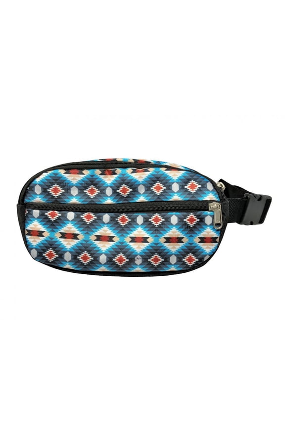 Hip (Fanny) Pack w/ Blue Aztec Design