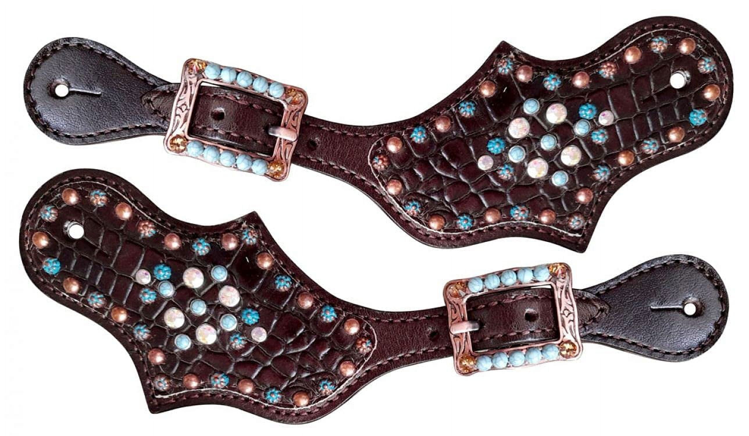 Showman ® Ladies Leather spur strap