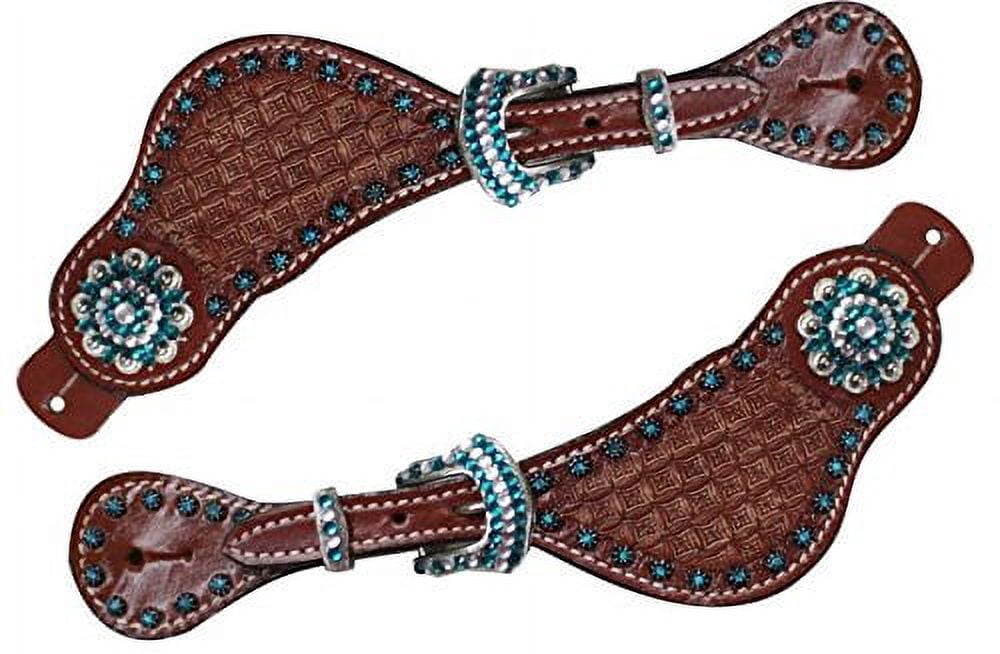Borse Da Sella Showman In Pelle Sbalzata Con Conchiglie E Fibbie In Argento - Modello SB-52