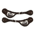 thumbnail image 1 of Showman Ladies Cowhide Print Leather Spur Straps, 1 of 1