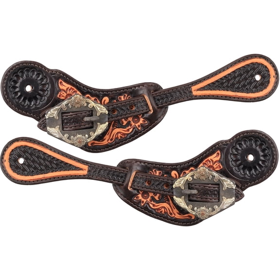 Showman Ladies Gunsmoke Spur Straps
