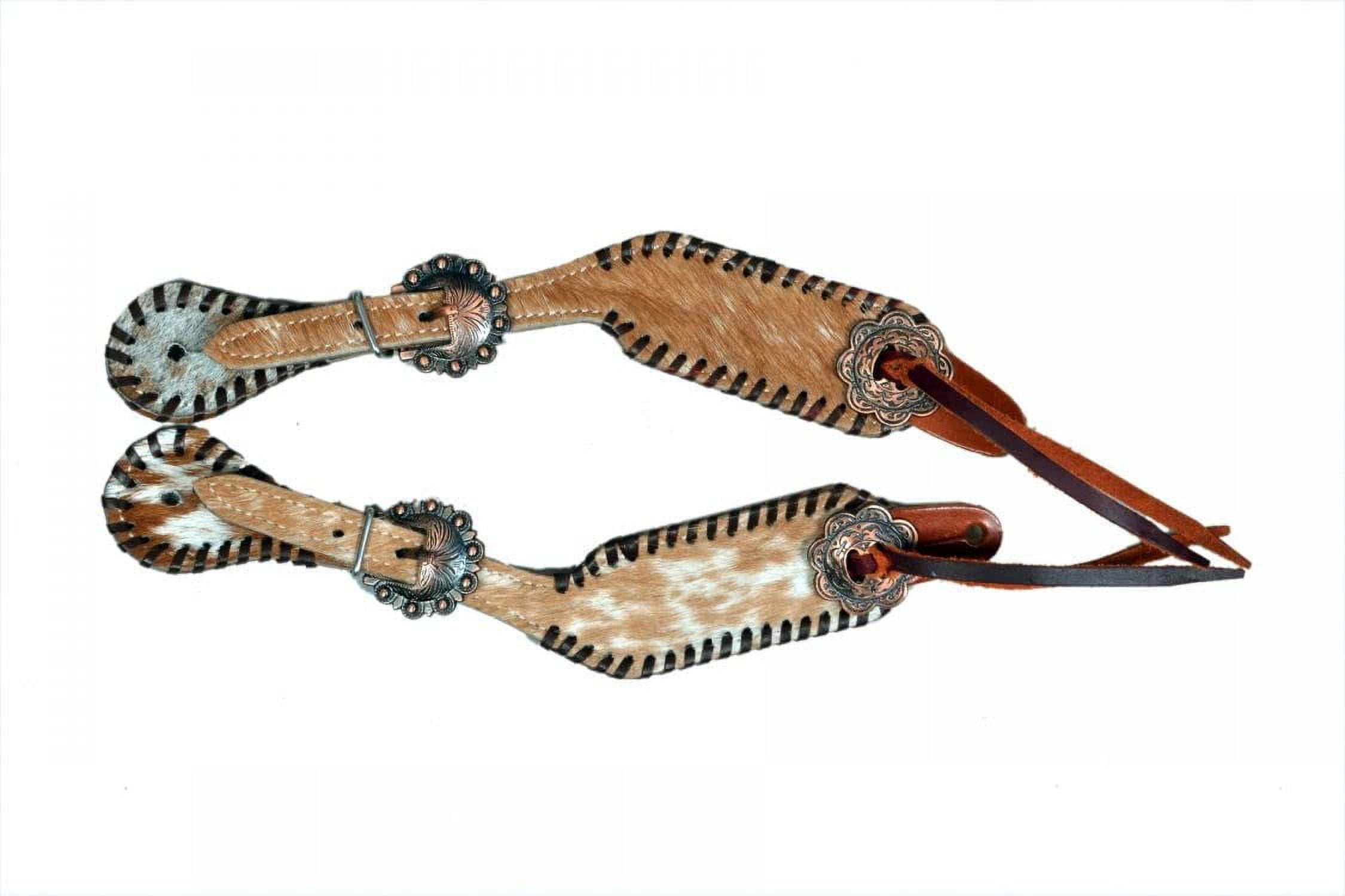 Showman ® Ladies leather spur straps