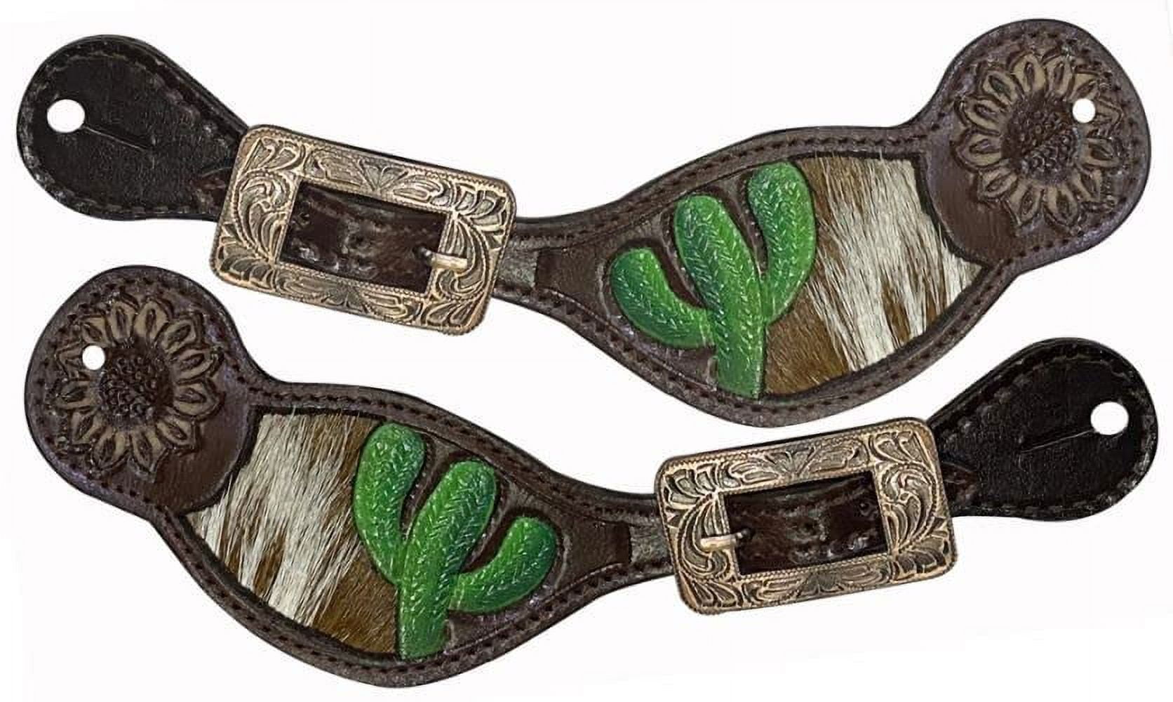 New! Ladies Cowhide Spur Straps main image 1