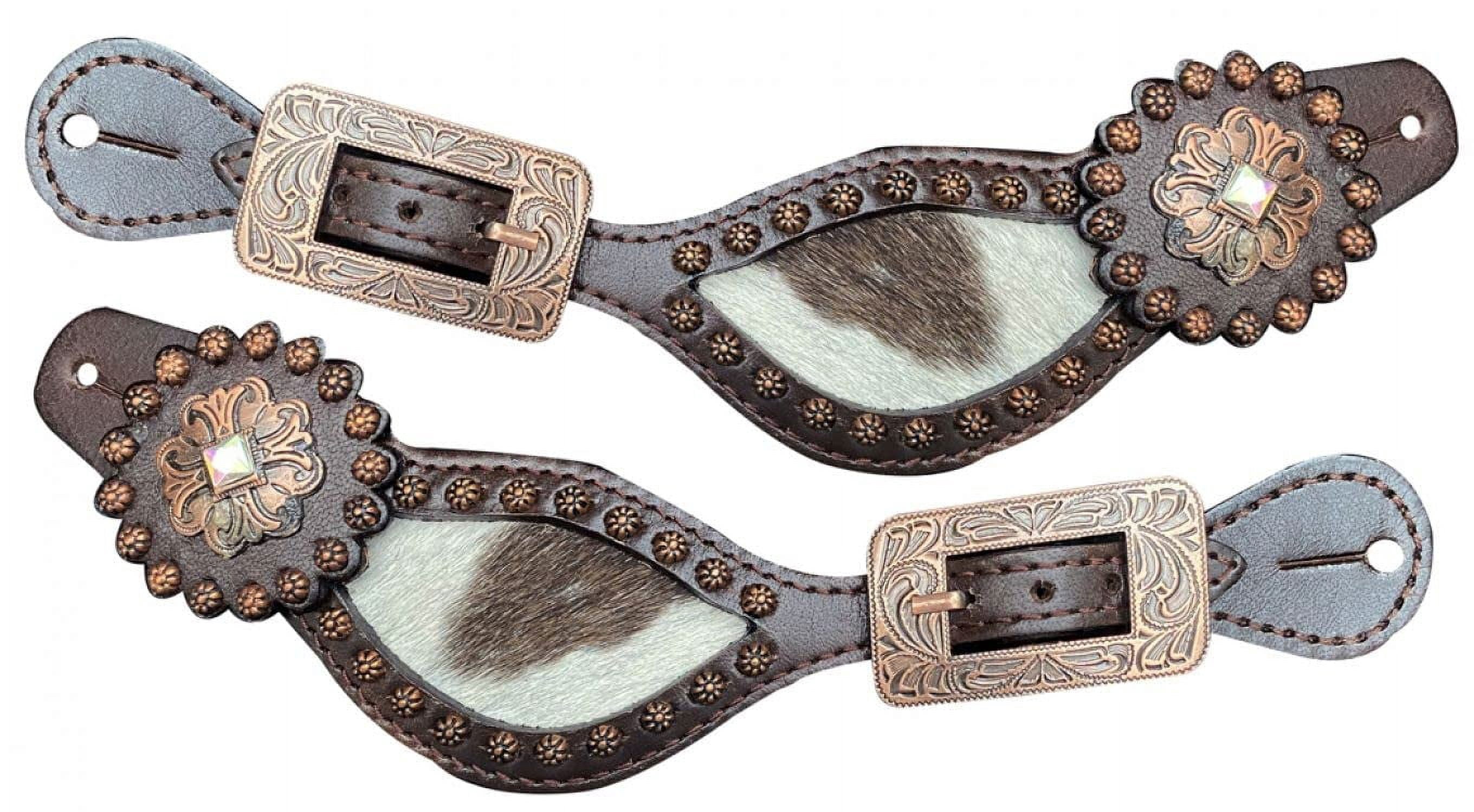 NEW! Showman ® Black & White hair on cowhide inlay Single main image 0