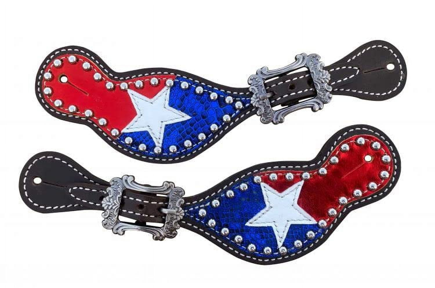 Showman Scalloped Leather Slobber Straps W/ Antique Buckles