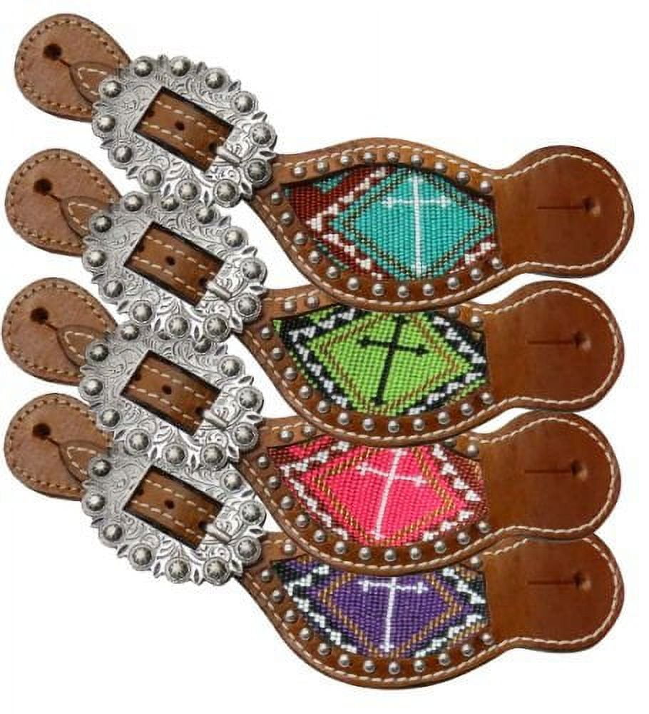 New! Ladies Beaded Arrow Spur Straps