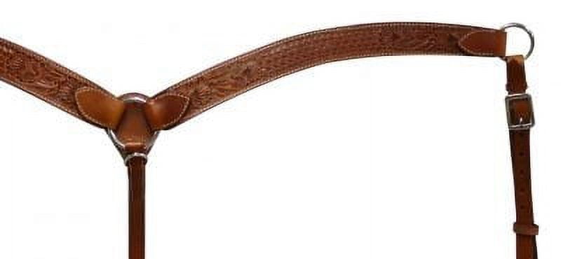 Showman ® Dark Brown Leather Breastcollar. main image 0