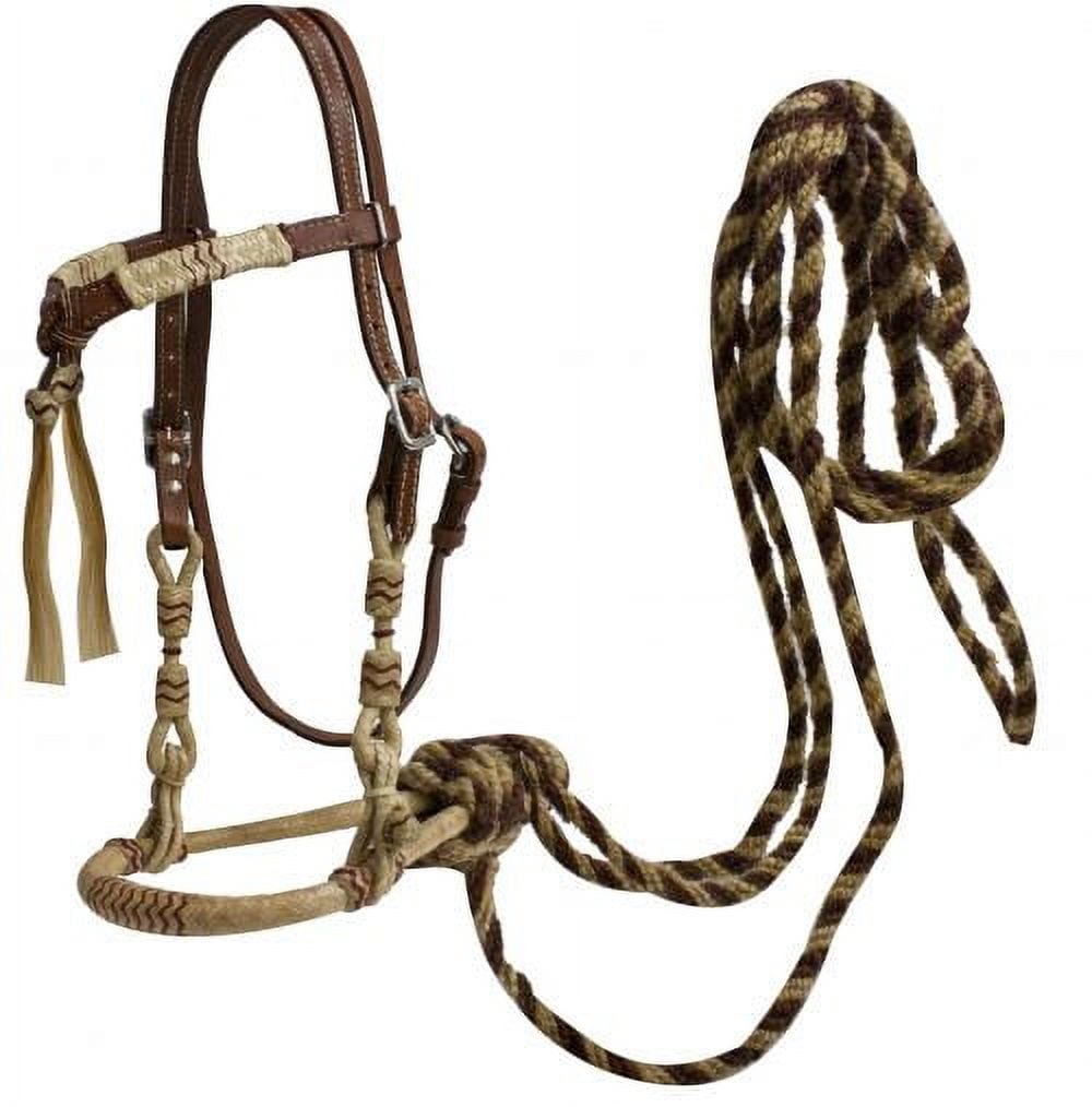 Showman ® leather bosal headstall.