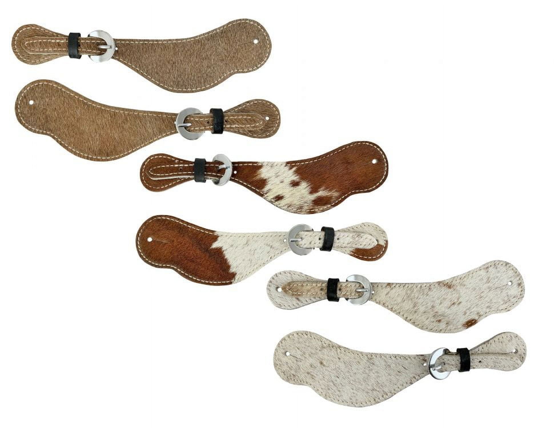 Showman ® Medium leather wither strap with a beaded inlay