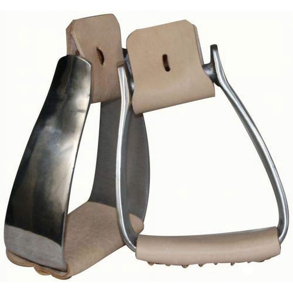 Showman Lightweight Angled Aluminum Roper Stirrups