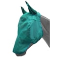 thumbnail image 1 of Showman Long Nose Mesh Rip Resistant Fly Mask w/ Ears (Teal, Small Horse/Cob), 1 of 1