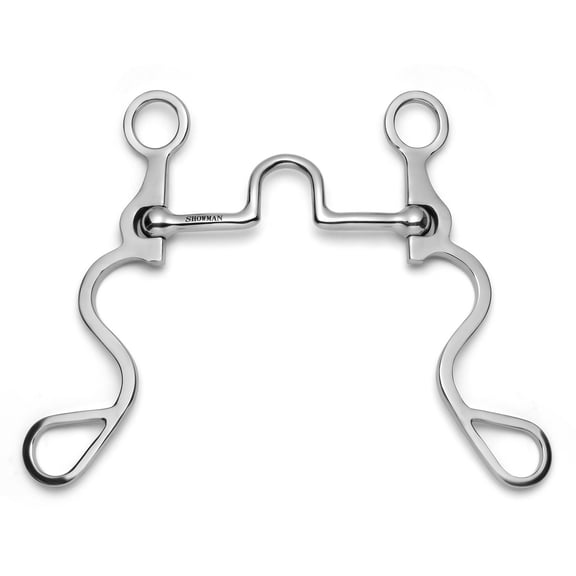 Showman Long S Shank Bit w/ Fixed Port Tongue Relief