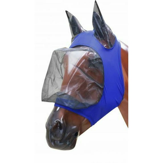 Showman Lycra Zipper Fly Mask w/ Ears