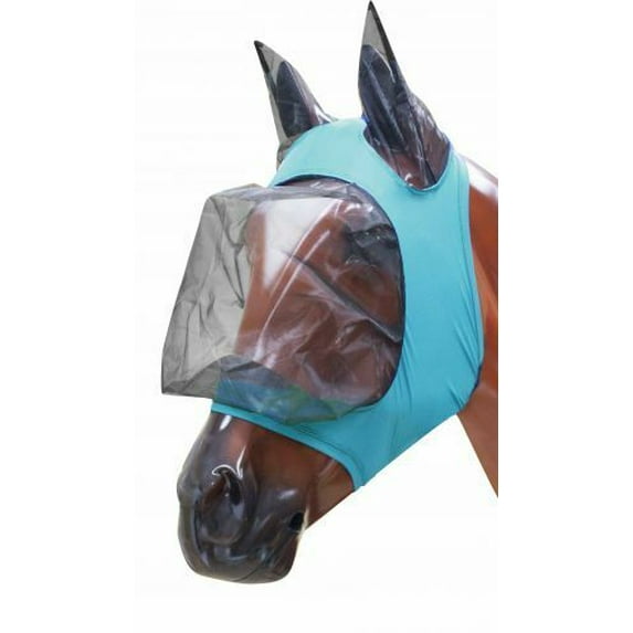 Showman Lycra Zipper Fly Mask w/ Ears