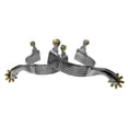 thumbnail image 1 of Showman Men's Stainless Steel Rasp Spurs, 1 of 4