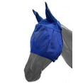 thumbnail image 1 of Showman Mesh Rip Resistant Fly Mask w/ Ears (Blue, Large Horse), 1 of 1