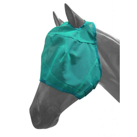 Showman Mesh Rip Resistant Fly Mask w/ Velcro Closure (Teal, Small Horse/Cob)