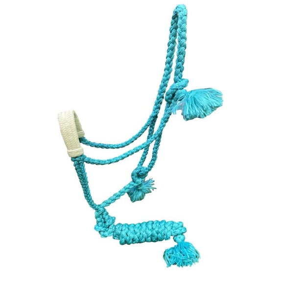 Showman Mule Tape Halter w/ Rawhide Braided Noseband