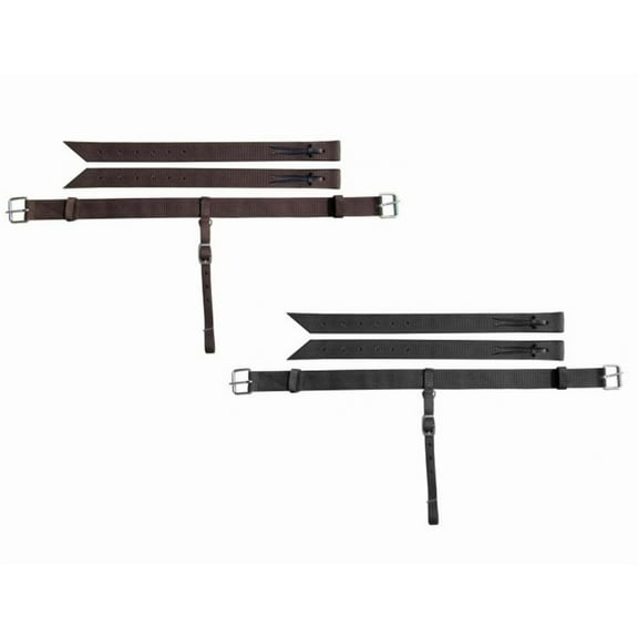 Showman Nylon Back Cinch w/ Roller Buckles