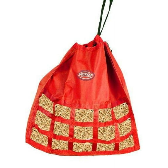 Showman ® Unicorn printed nylon slow feed hay tote. main image 1